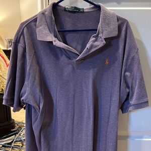 Polo by Ralph Lauren Men's Purple Polo Shirt